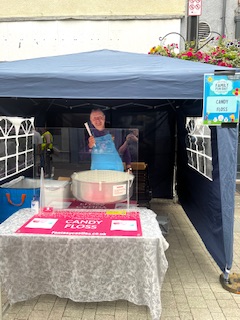 Candy floss at an event in Telford